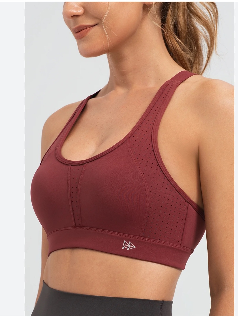 Power™ High-Support Sports Bra — Burgundy